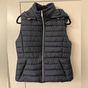 Zara Navy Vest with Silver Accents